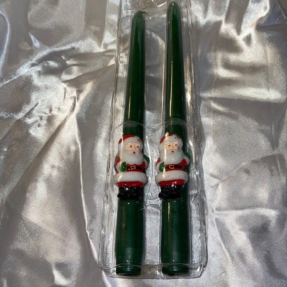 Collectible “Santa” Avon Candles - two tapers - Picture 1 of 2